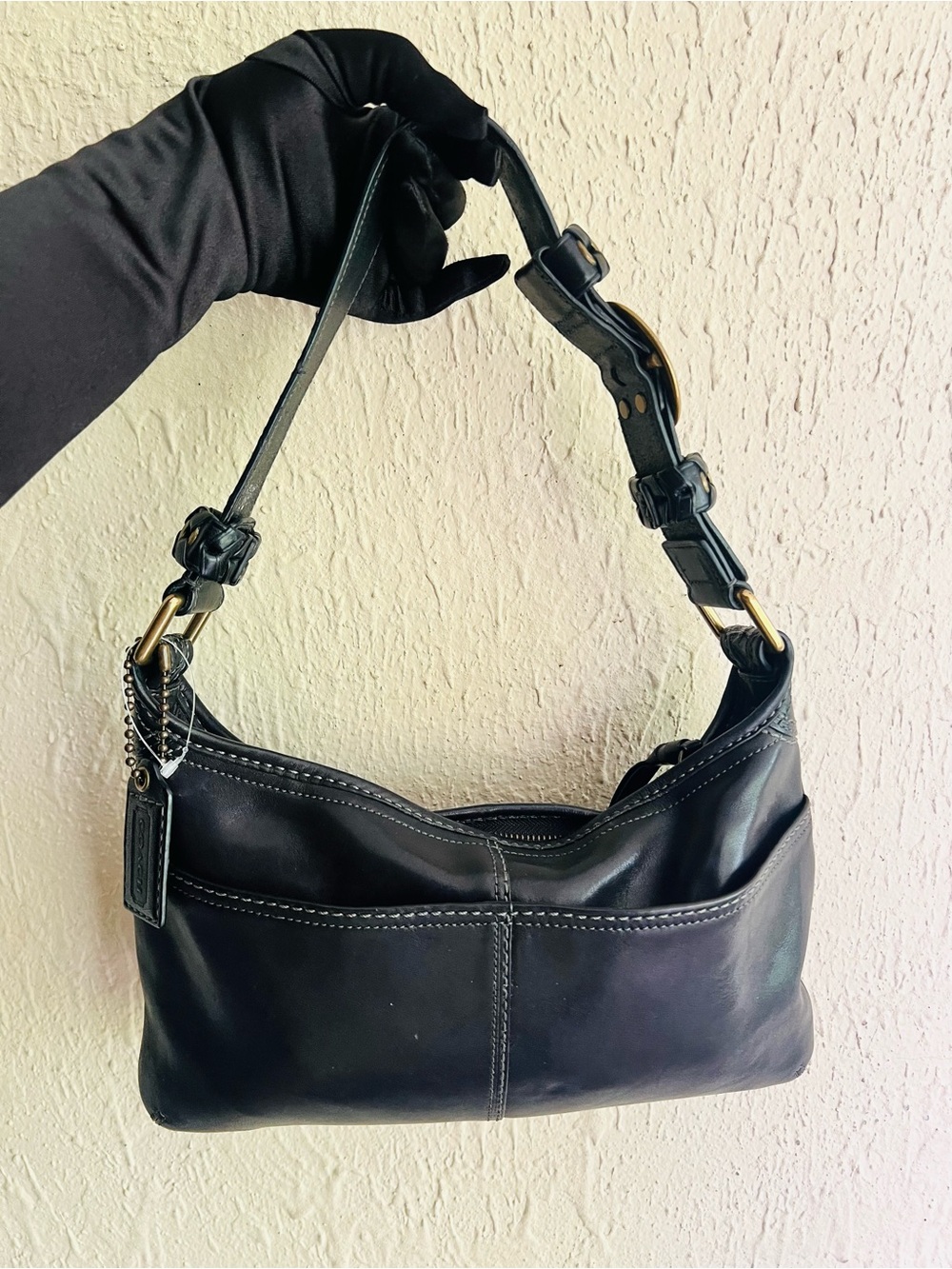 Coach Bleecker Tatersall Shoulder Bag